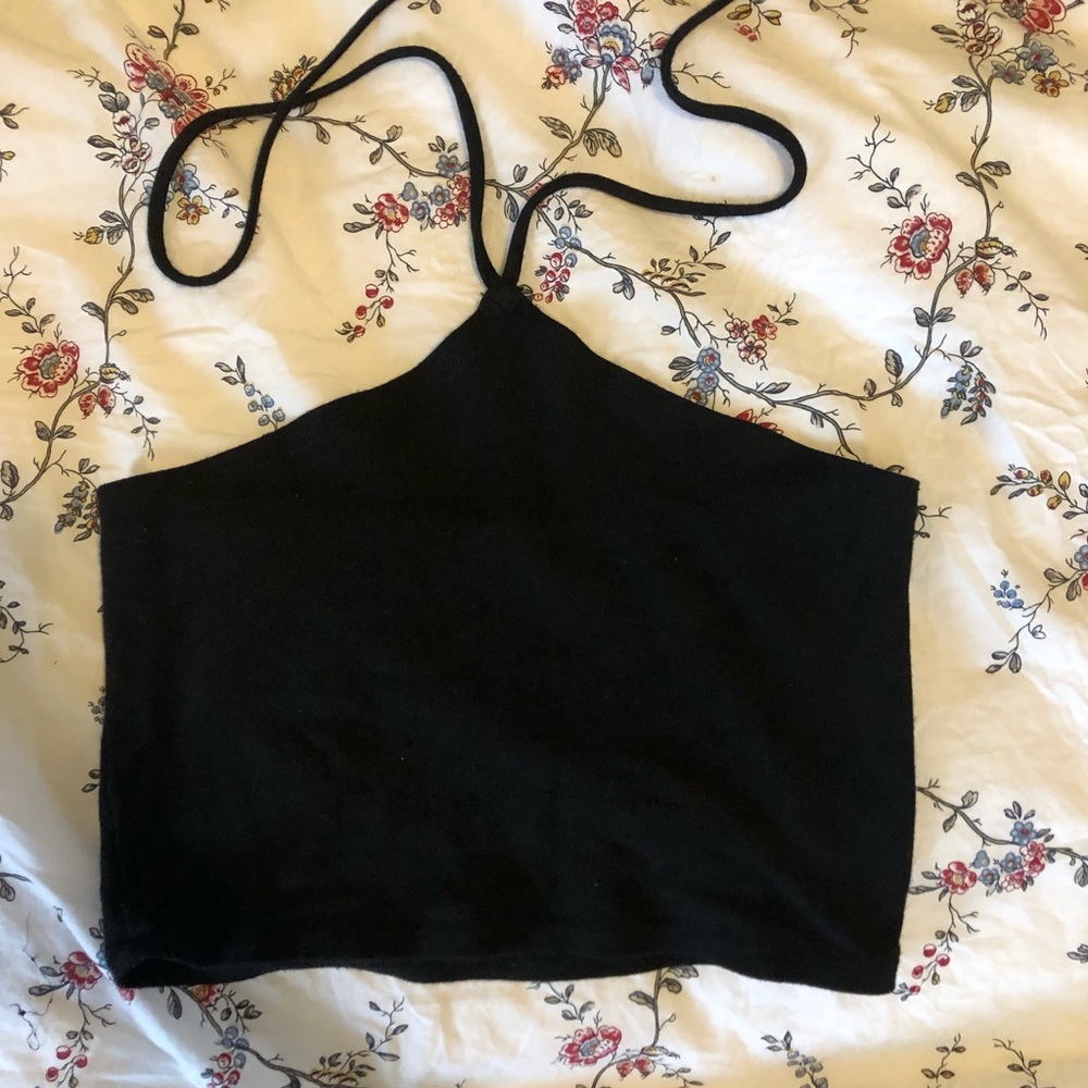 Brandy Melville Black Halter Top